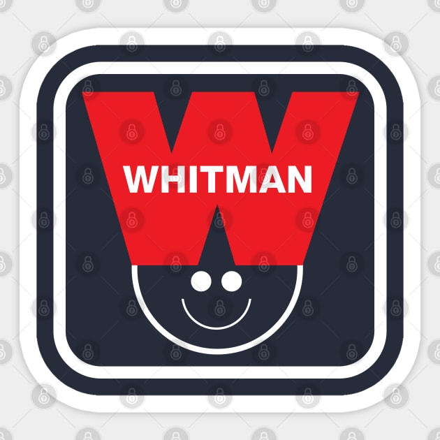 Whitman Logo - Dark Sticker by Chewbaccadoll